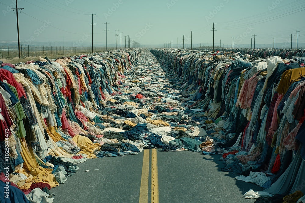 Clothing overflowing the street
