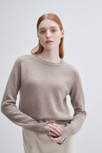 COMING SOON Saddle Sleeve Crewneck Cashmere Sweater - The OffingerPissenlit