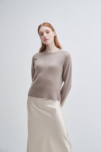 COMING SOON Saddle Sleeve Crewneck Cashmere Sweater - The OffingerPissenlit