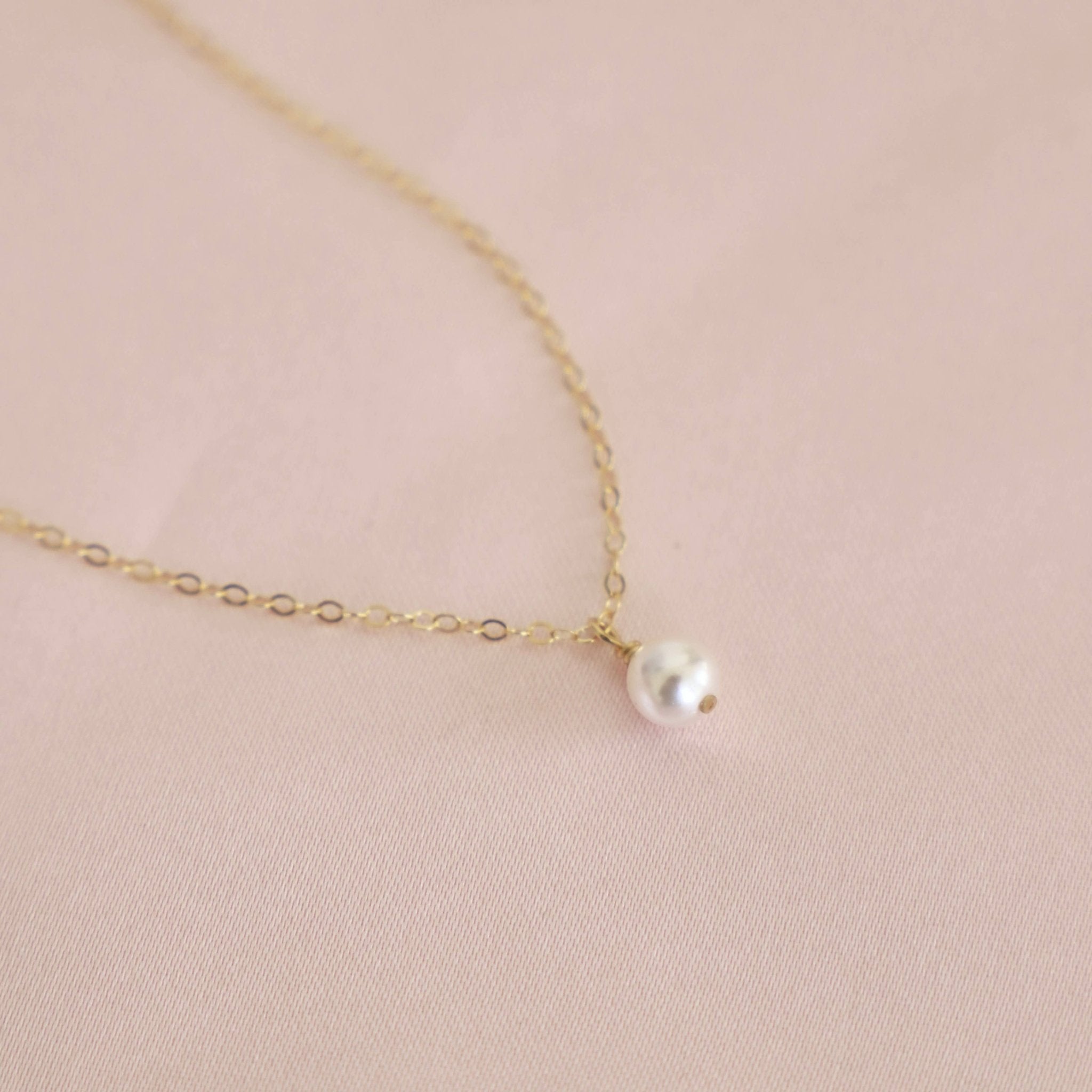 Gold Filled Swarovski Pearl Necklace - The OffingerKatie Waltman Jewelry