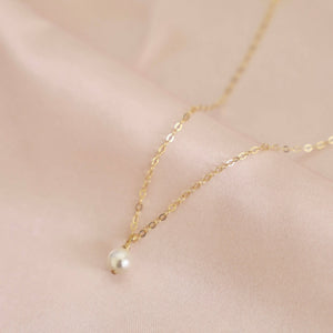 Gold Filled Swarovski Pearl Necklace - The OffingerKatie Waltman Jewelry