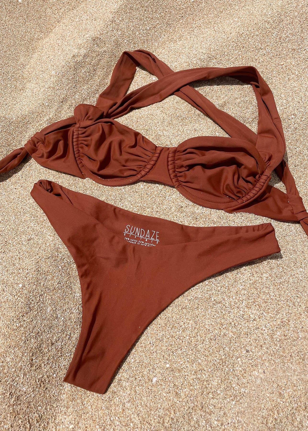 Lahaina Bikini Bottoms X Terracotta - The OffingerSundaze Bikinis