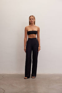 Nyx Pants | High-Waisted Linen Trousers - The OffingerLe Cle