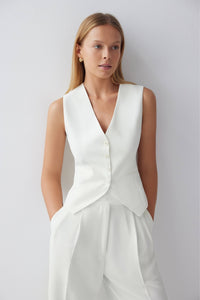 Vie Vest White - The OffingerLe Cle